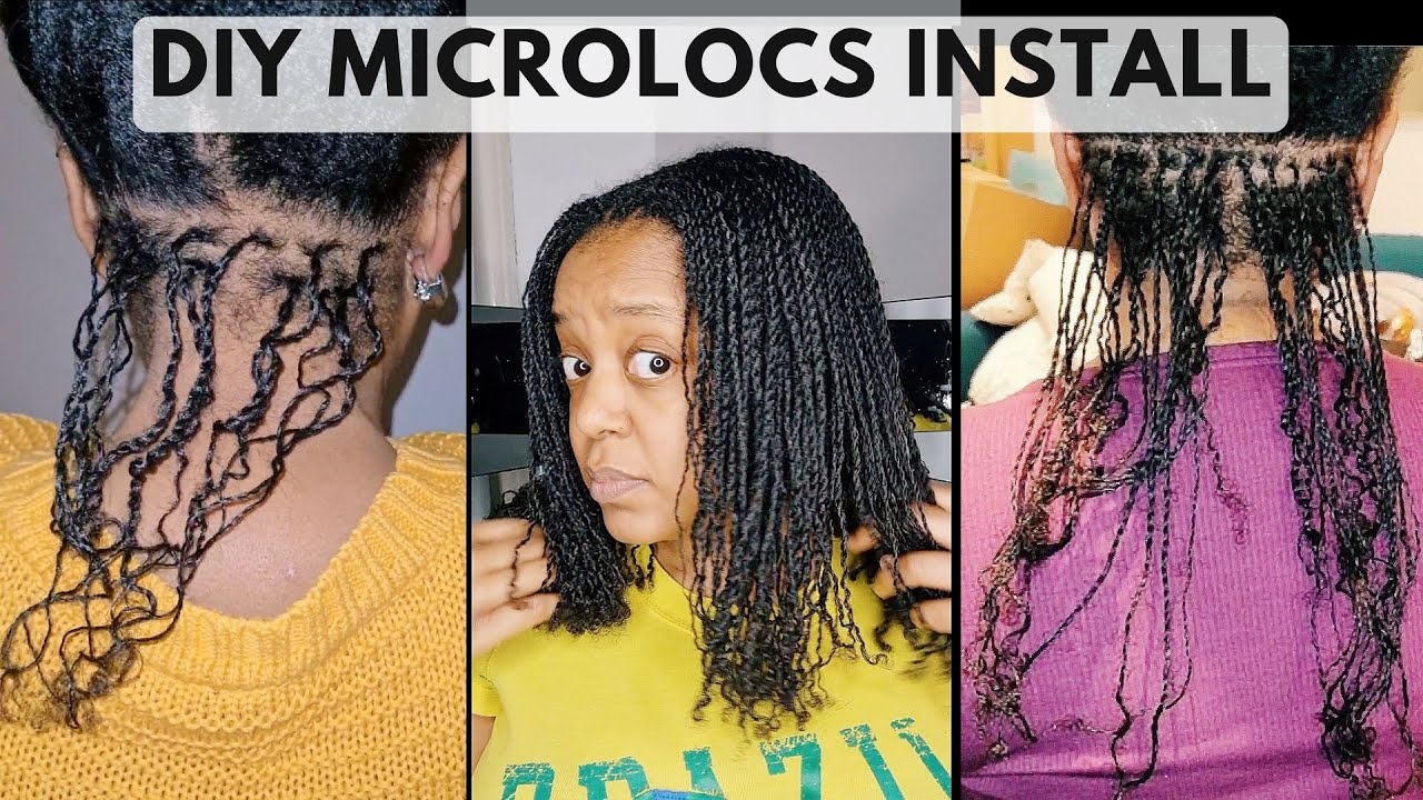 I installed 569 locs on myself! ONE MONTH DIY microlocs installation: two strand twist method