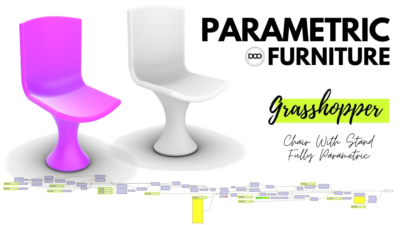 Rhino 6 and Grasshopper Parametric Furniture Chair with Stand