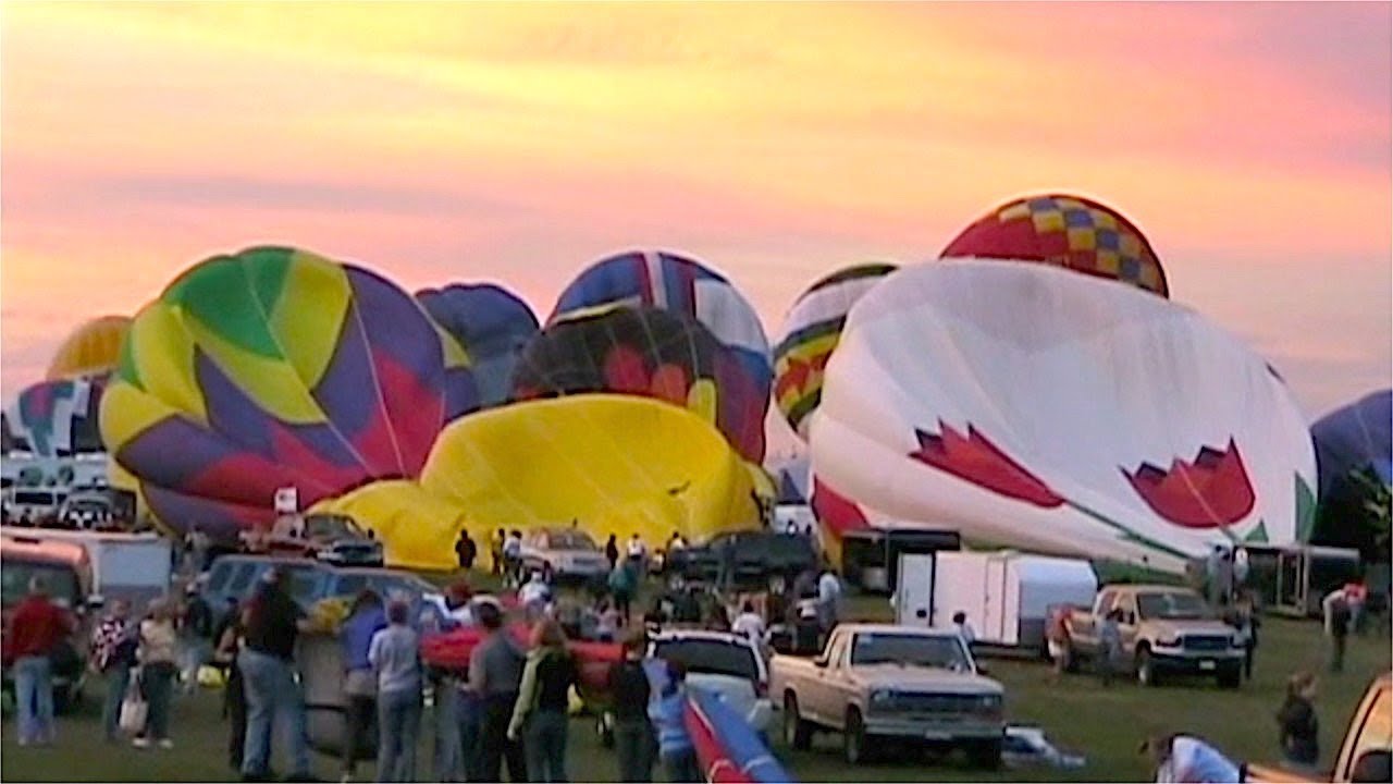 Windy Hot Air Balloon Inflations - Albuquerque International Balloon Fiesta
