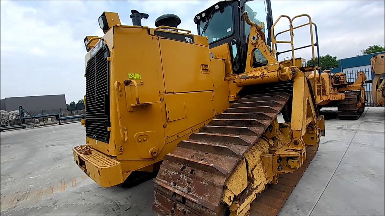 CAT 587R Used Pipelayer Inspection with torque stall test