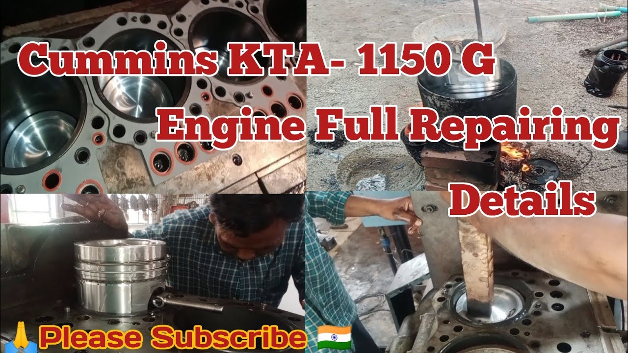 Cummins KTA Model Engine Top Overhaul Full Details .