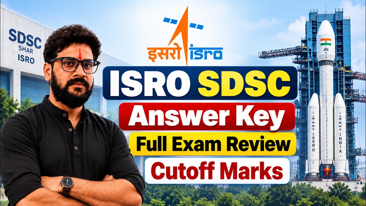 ISRO SDSC Answer Key 2026 OUT? | Full Exam Review | Expected Cutoff Marks | ISRO SDSC Technician B