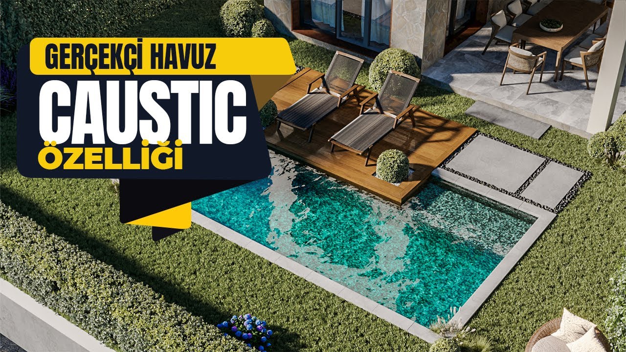 Gerçekçi Havuz Materiali Oluşturma - Corona Render Caustic Özelliği