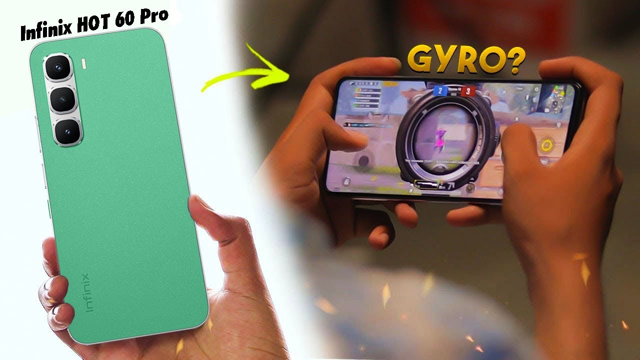 Infinix hot 60 pro Pubg test | GYRO 