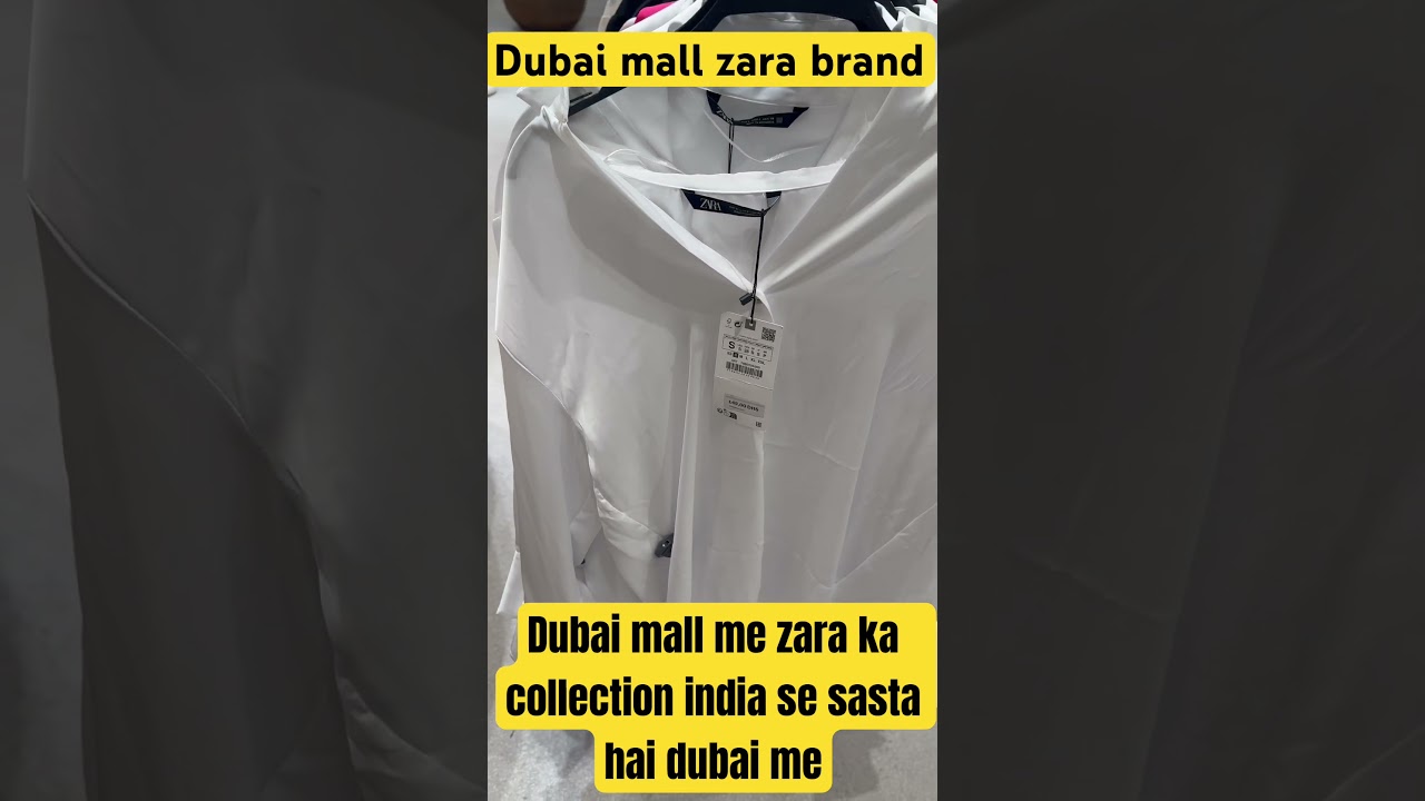 Dubai mall zara brand clothes cheaper then india #shorts