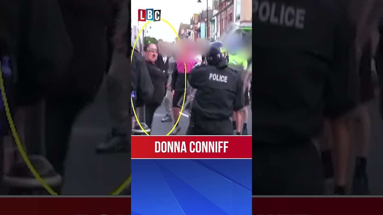 Mother-of-six jailed after throwing brick at police during protest | LBC