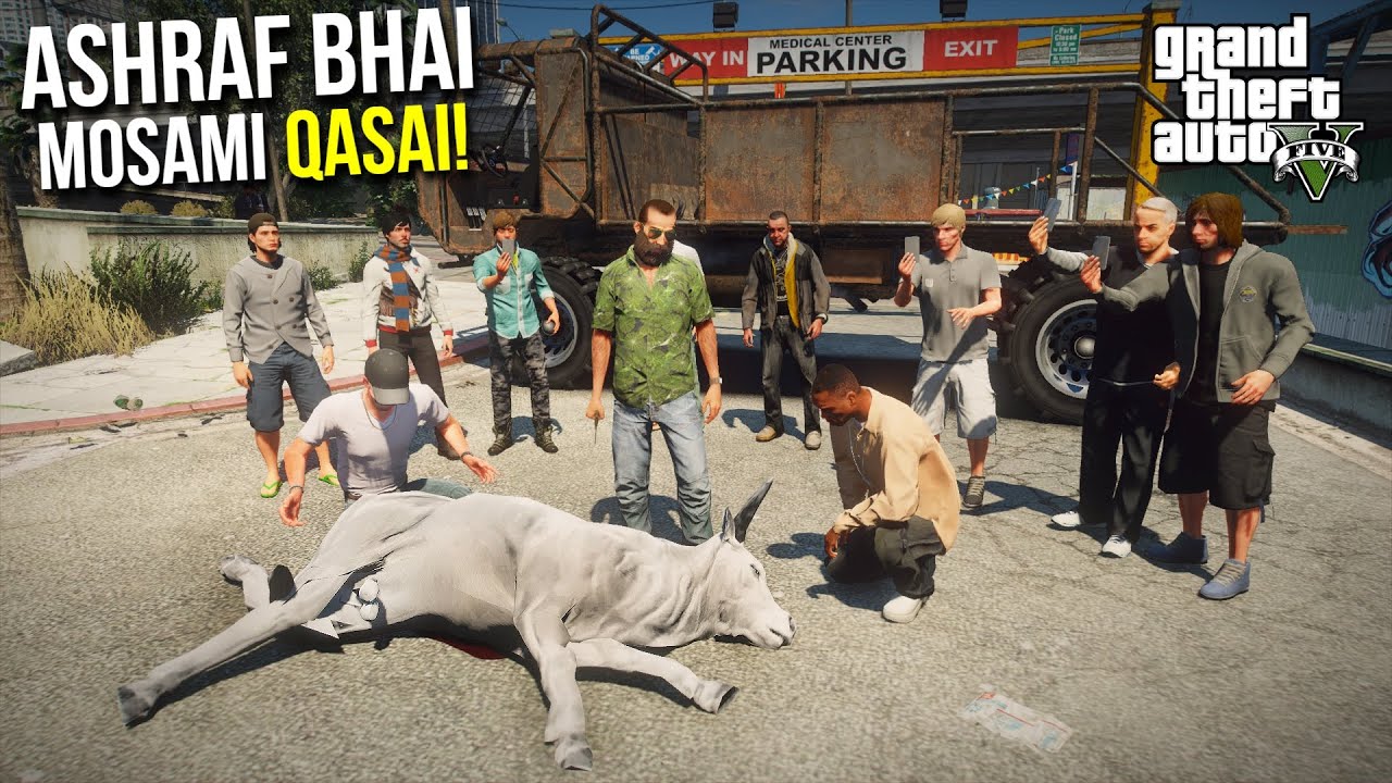 ASHRAF BHAI BANAY MOSAMI QASAI | FUNNY 'MANDI SERIES' BAKRA EID 2021 EPISODE 1 | GTA 5 MODS PAKISTAN