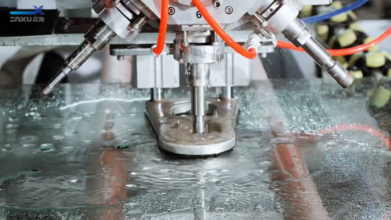cnc glass drilling machine and cnc glass milling machine#cncglassmachine#cnc #machine 