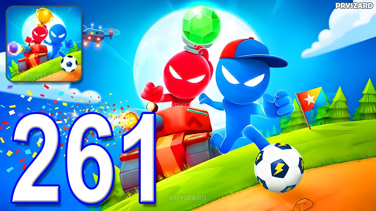 Stickman Party - Gameplay Part 261 Random Funny MiniGames 1 2 3 4 Plyer Free New Update Adventure