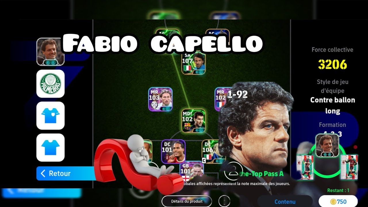 ✅️ je teste fabio capello ? Formation 4_3_3