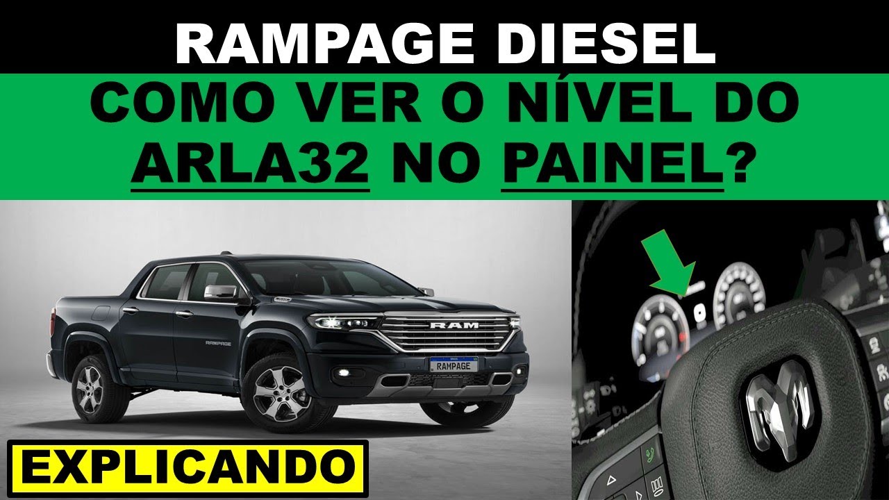Painel da Rampage diesel 2024 nível do arla 32, como ver o nível, explicando a função no painel