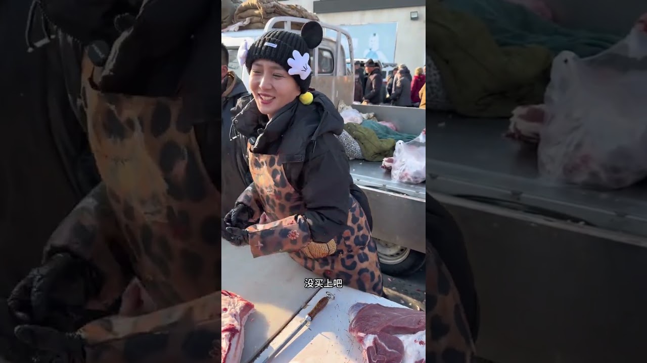 Sell pork with Brother Hai#My rural life#Original video#Authentic local pork#Pork#The bust
