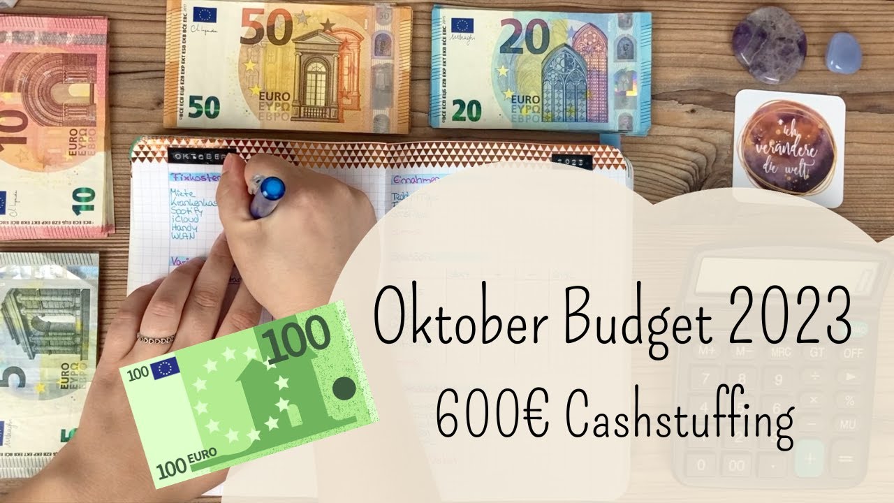 Budgetplanung & Cashstuffing Oktober 2023✨I 600€ Low Budget 💶I Schuldenabbau mit der Umschlagmethode