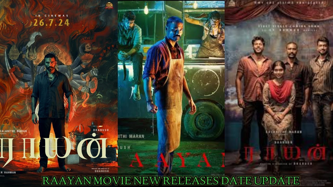 #RAAYAN - New releases data update  | Dhanush | Sun Pictures | A.R. Rahman | #raayan #dhanush