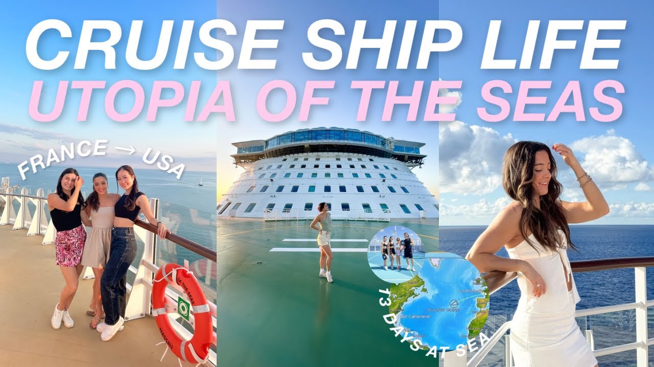 трансатлантический переход в 🇺🇸 на UTOPIA OF THE SEAS🛳️ 13 дней в море, мероприятия для экипажа, ...