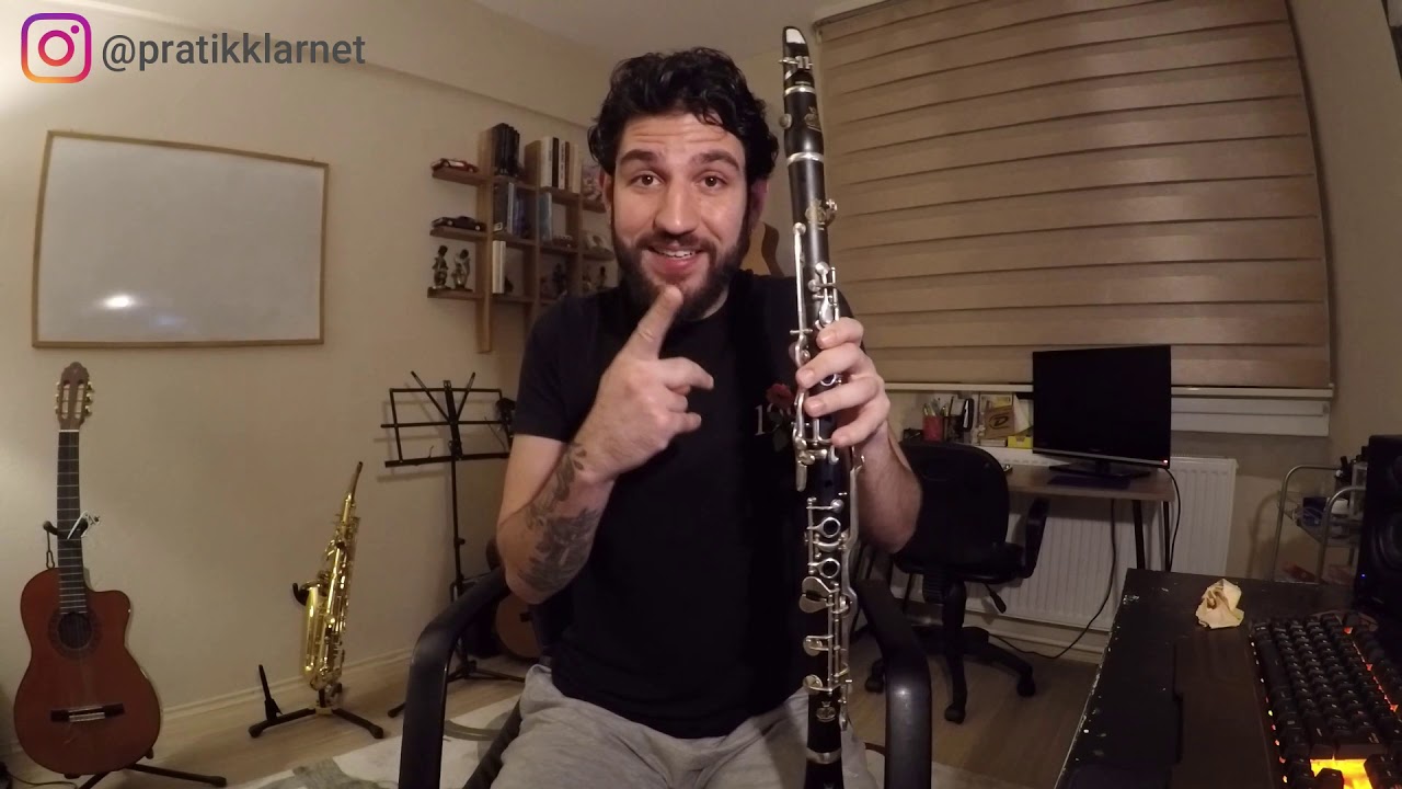 Pratik Klarnet - Hasretinle Yandı Gönlüm Sol Klarnet Yakın Çekim