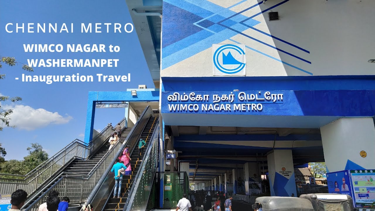 WIMCO NAGAR to WASHERMANPET - Inauguration Travel in Chennai Metro | Chennai Metro Phase1 Extension