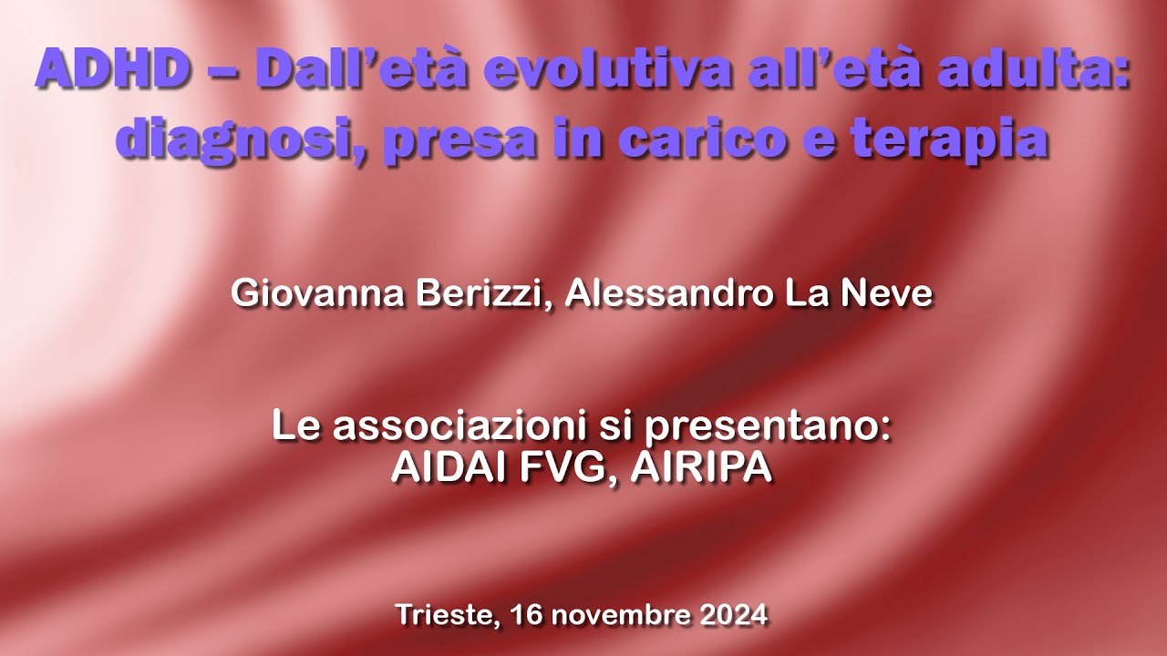 Le associazioni si presentano: AIDAI FVG, AIRIPA