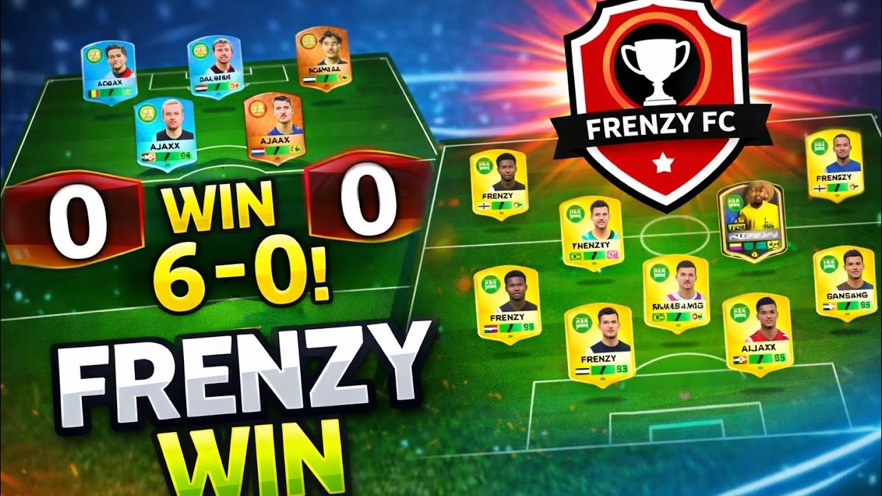 Frenzy FC vs Ajax | Incredible 6-0 Victory 🔥Dream League Soccer Gameplay Dominating Match Highlights