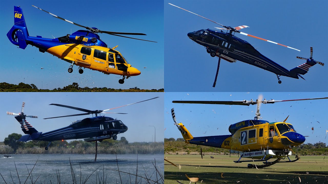 Blackhawk & Friends at Bushfire Emergency - Port Kennedy, WA - 29 Dec 2022