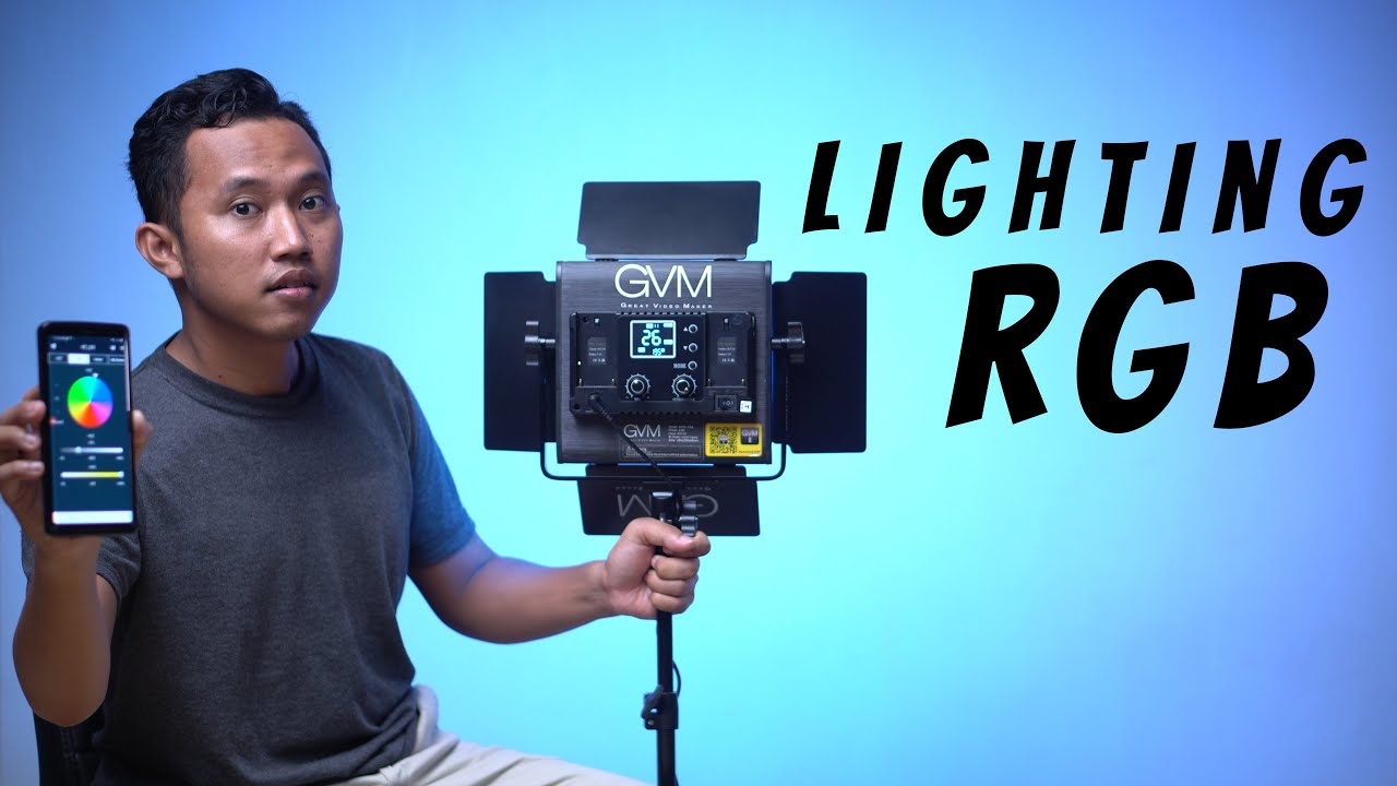 Review Lighting GVM 800D-RGB RGB LED Studio Video Light ~ Kontrol via Aplikasi HP Smartphone  Laiqul