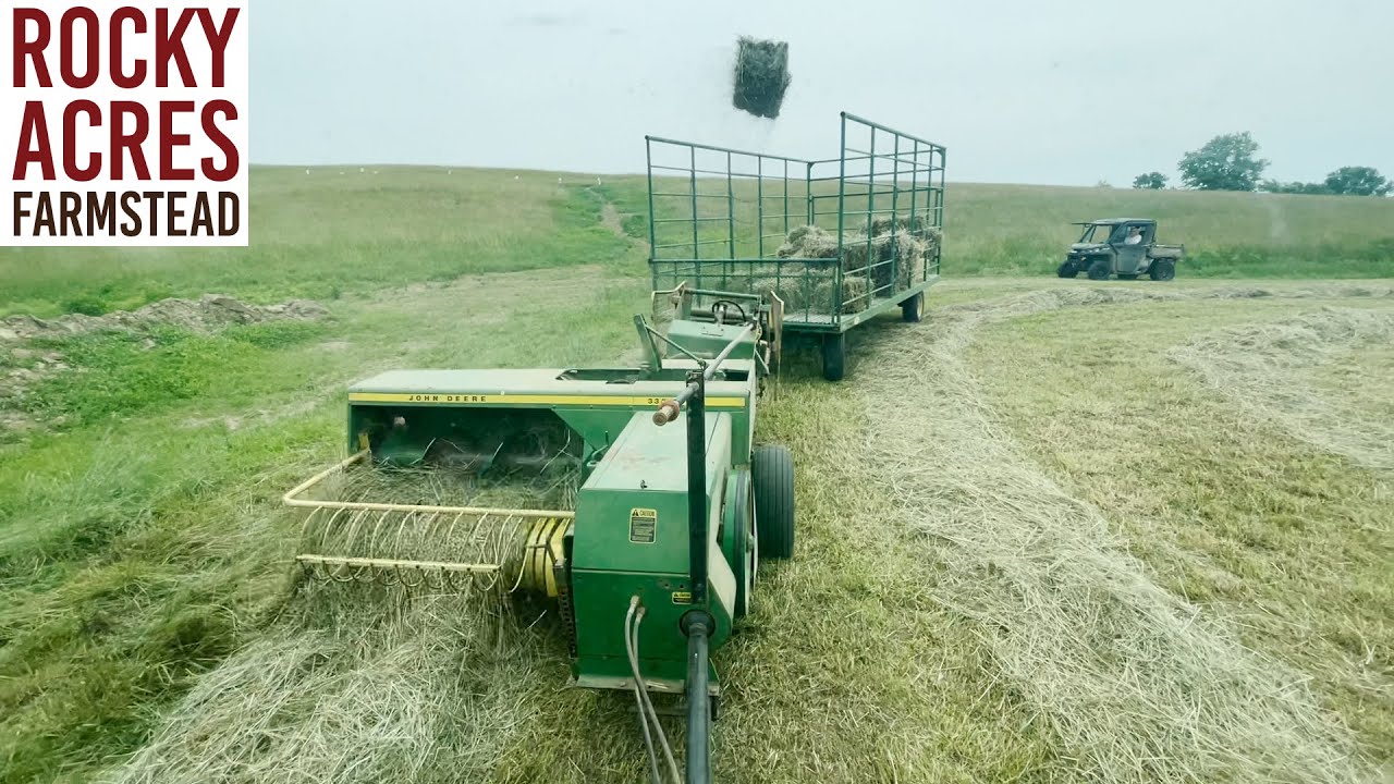Первые тюки с John Deere 5100E и 336! Сезон сена 2021!