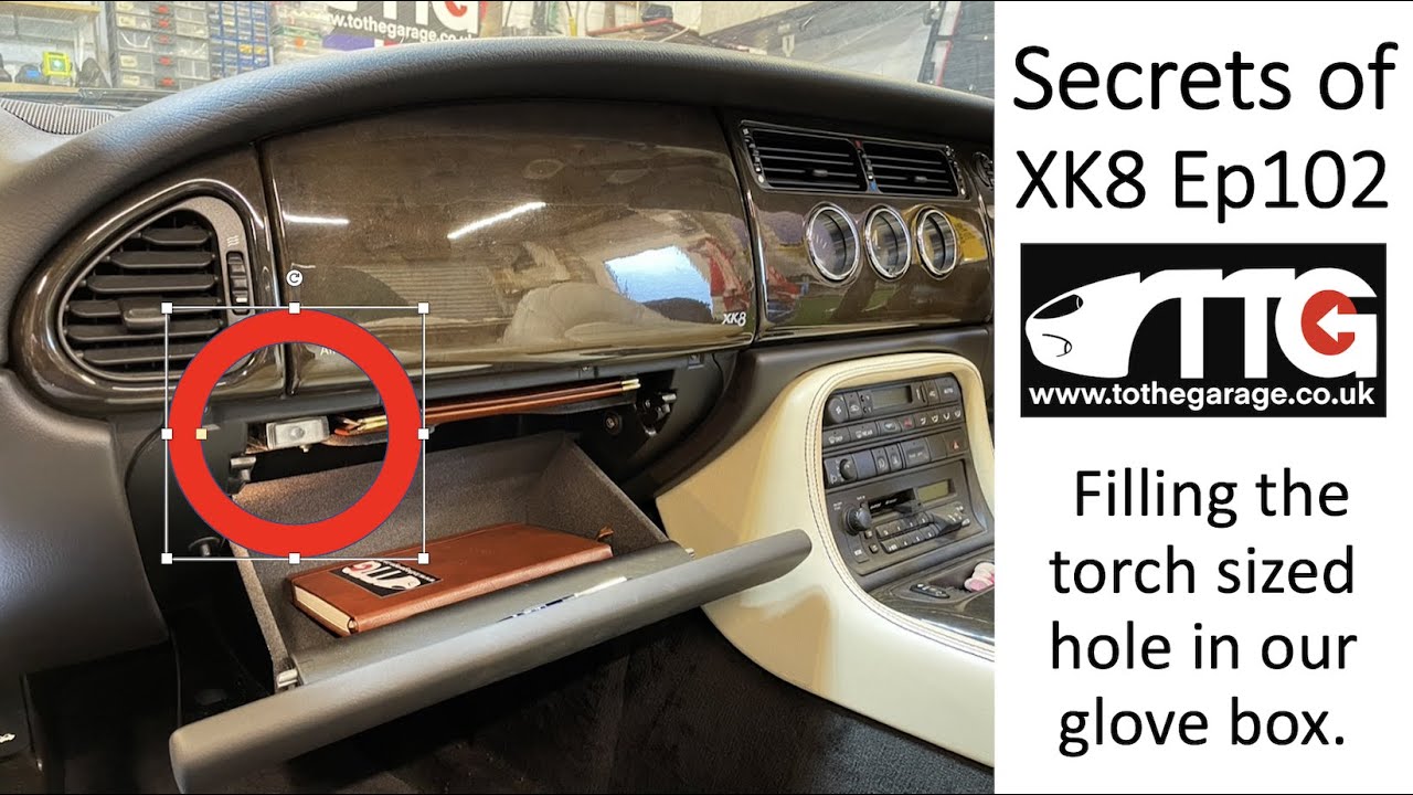 Secrets of Jaguars v8 XK8 ep 102. Filling the Torch sized hole, and secret accessory sockets