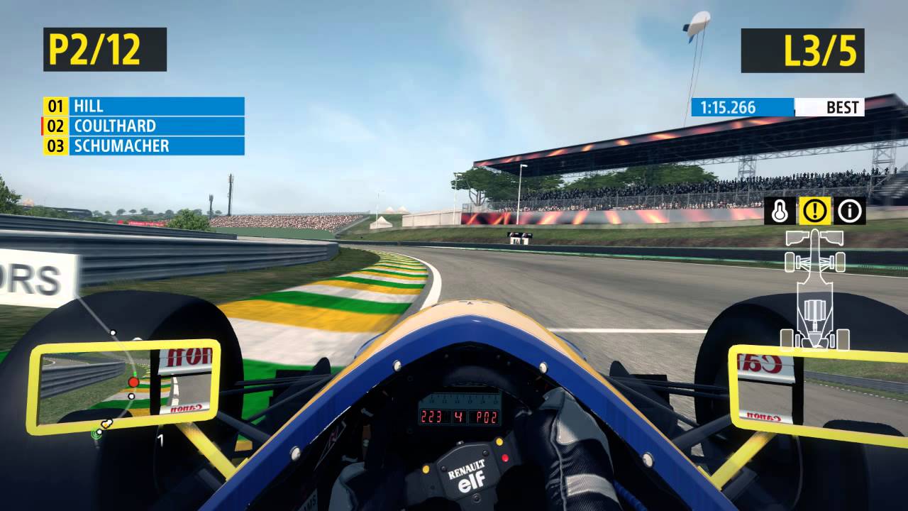 F1 2013 Classic: 1992 Williams (Coulthard) Sao Paulo (Brazil)