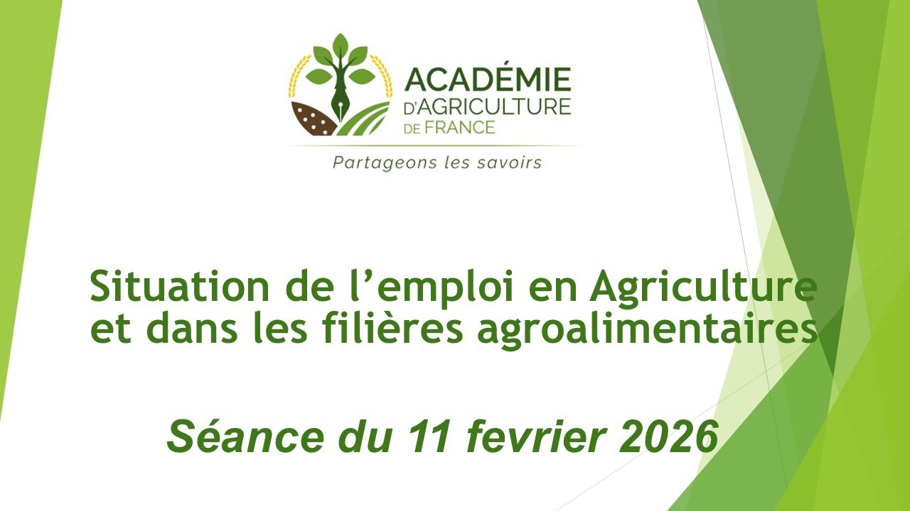 11/02/2026 : Situation de l’emploi en Agriculture et dans les filières agroalimentaires
