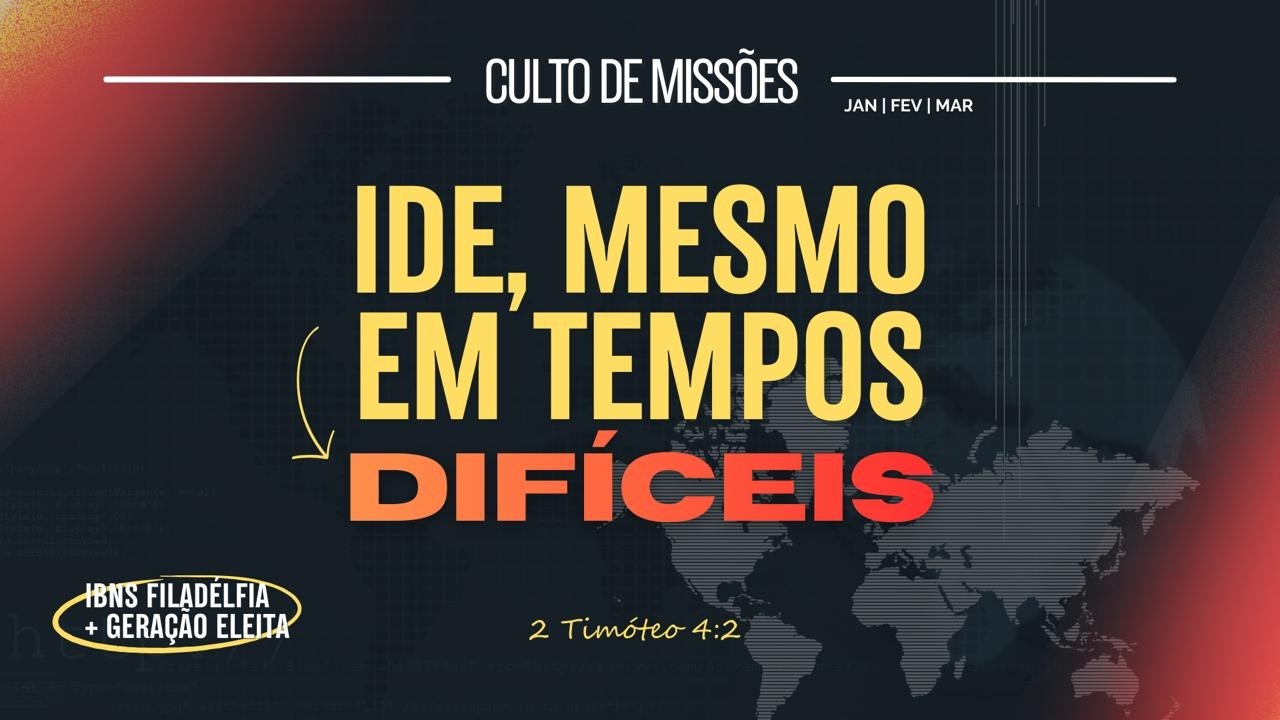 IDE, MESMO EM TEMPOS DIFÍCEIS | PR JAZIEL | 15/02/2026