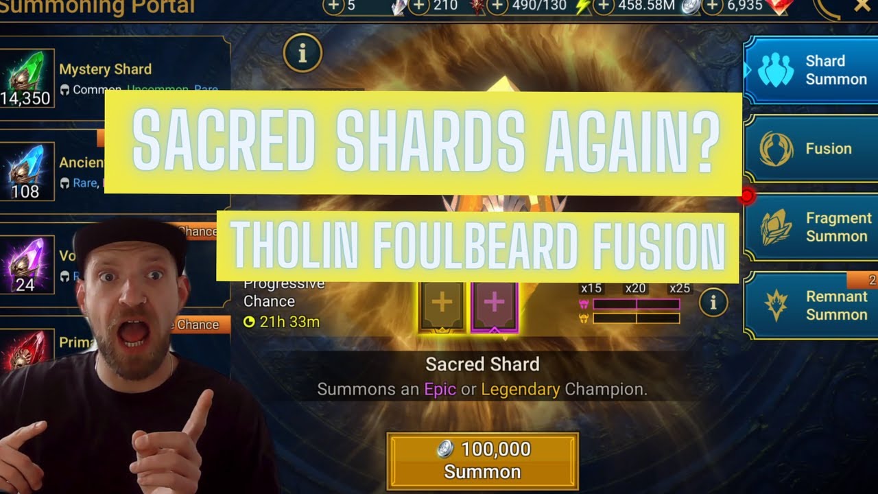 14 Sacred Shards | Tholin Foulbeard | Legendary | Fusion | Free To Play | Raid: Shadow Legends