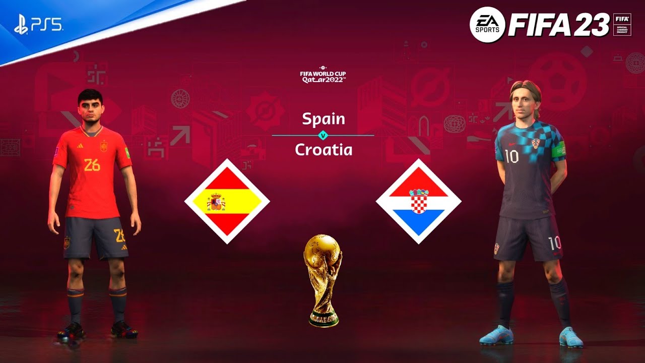 FIFA 23 - Spain vs. Croatia - FIFA World Cup Qatar Final | PS5 Gameplay [4K 60FPS] Next Gen