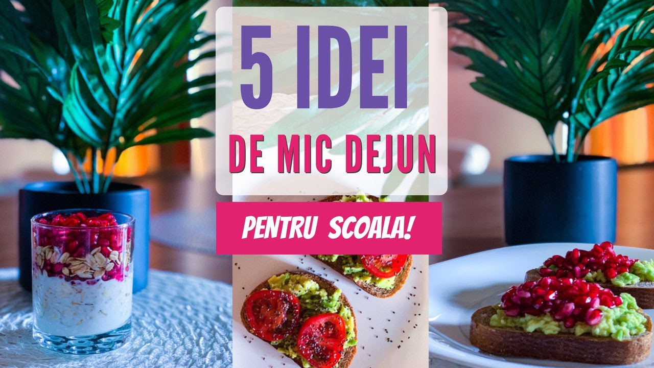 5 IDEI DE MIC DEJUN PENTRU SCOALA/ PARTEA II/ 5 BACK TO SCHOOL BREAKFAST IDEAS! [HD]