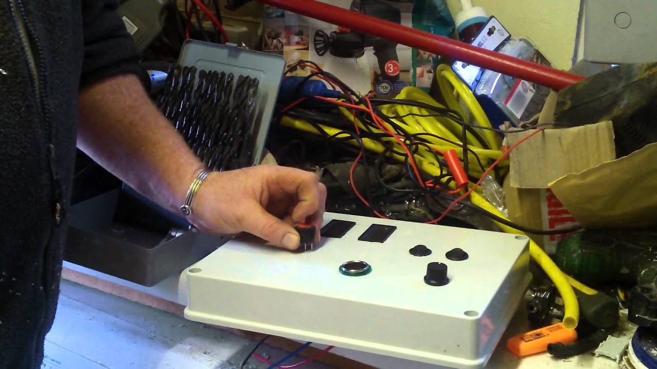 A complete look at my Home made  control Panel for window cleaning