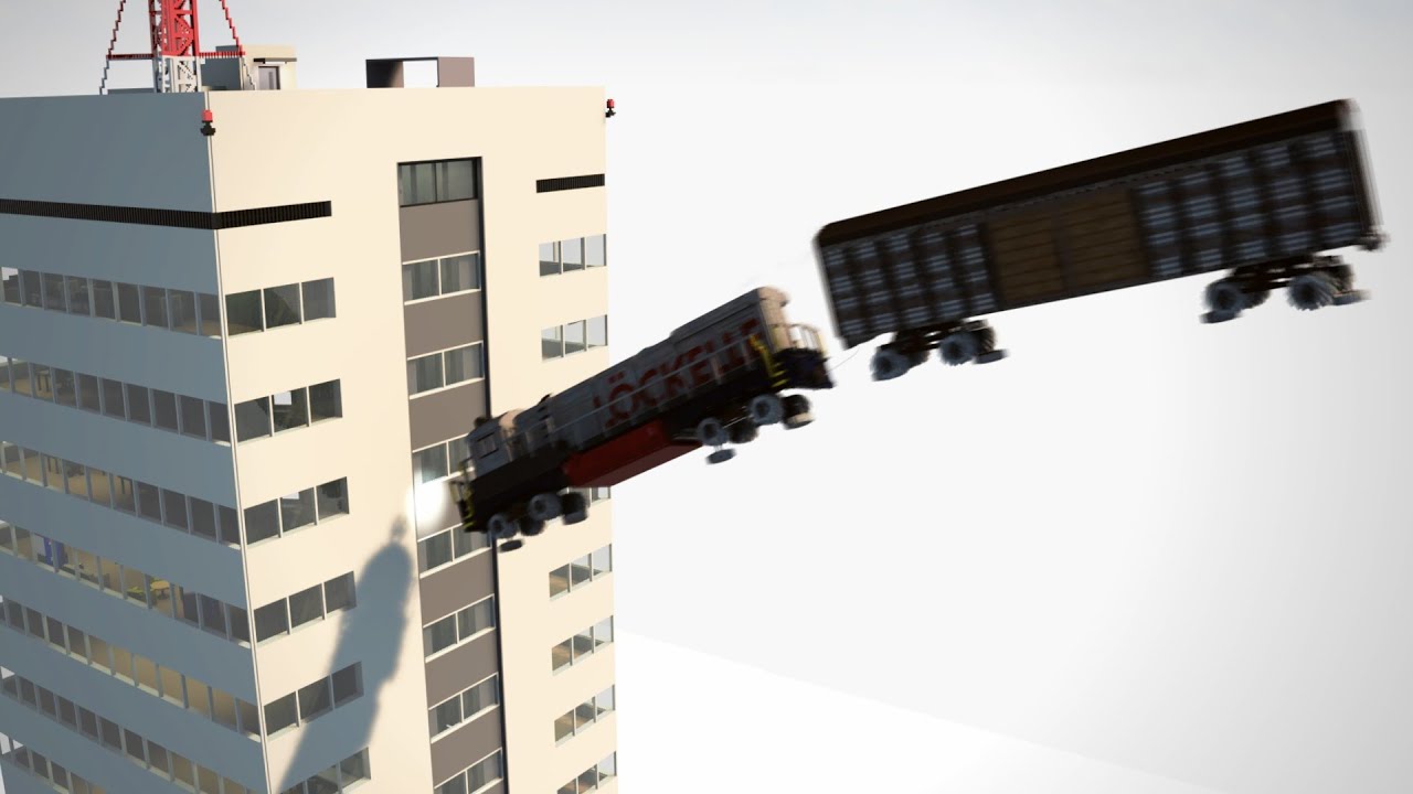 Train Fall On Building | Teardown