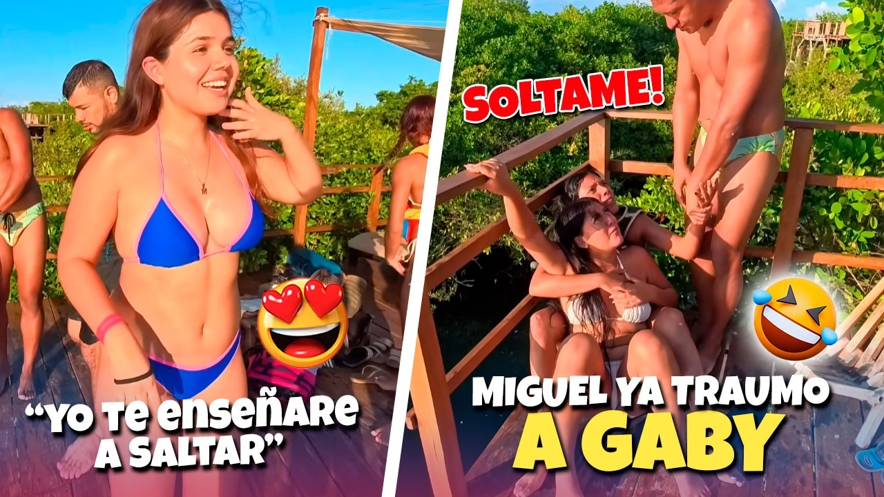 Conocimos a estas chicas Peruanas🥰y le enseñaran a Gaby como se Salta. Gaby ya esta traumada 😬