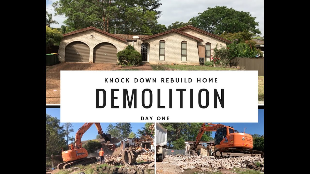 DEMOLITION OF FAMILY HOME - DAY 1 - Knock Down, Rebuild