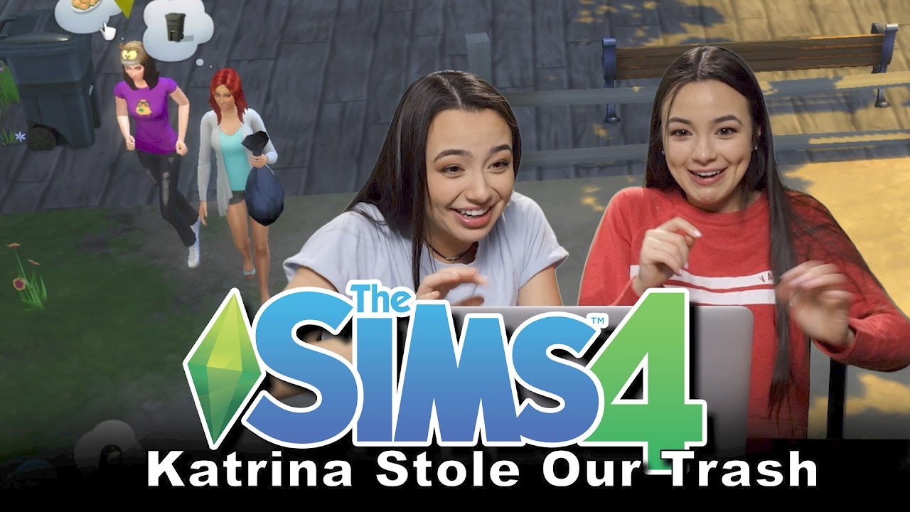 Sims 4: Katrina Stole our Trash! - Merrell Twins Ep1