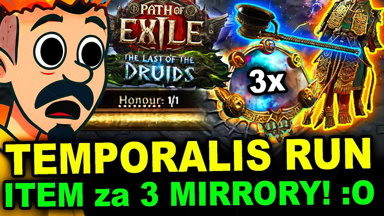 Full TEMPORALIS RUN - Path of Exile 2 z KOMENTARZEM! UNIKAT za 3 MIRRORY na PRYWATNEJ LIDZE