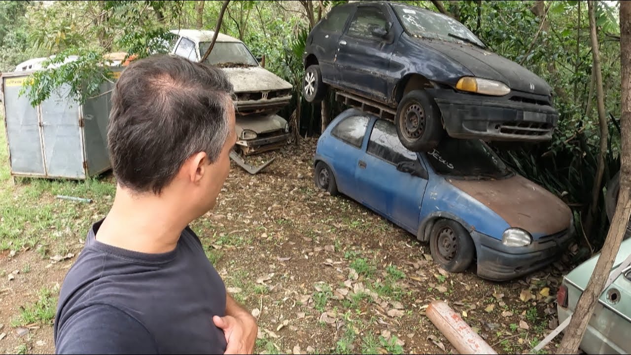 CEMITÉRIO DE CARROS no MEIO DO MATO