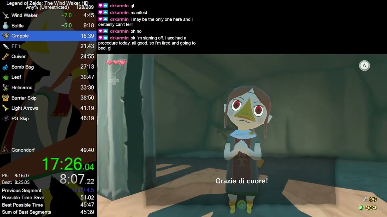 Wind Waker HD Any% Speedrun in 48:22