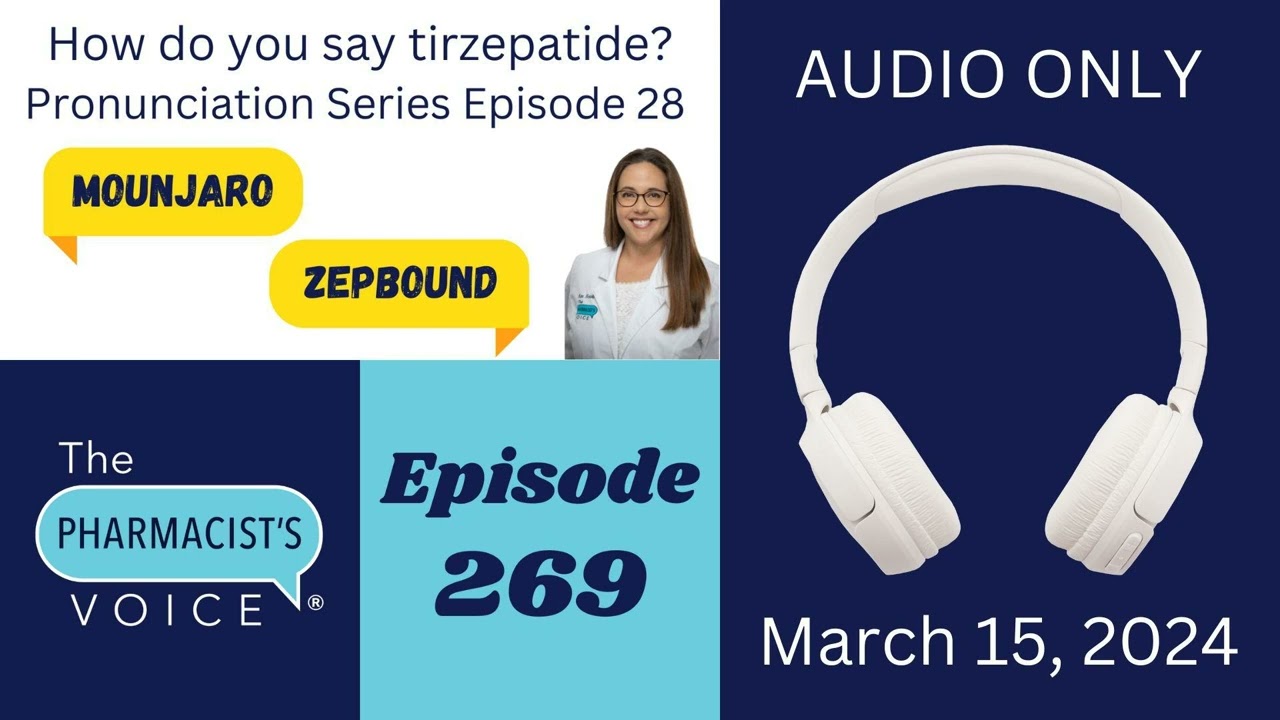 How do you say tirzepatide?  Pronunciation Series Episode 28