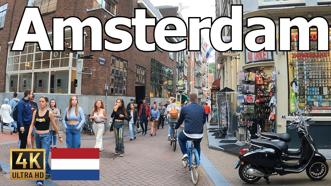 Amsterdam - All the Sights, Sounds, and People on a Busy Summer Afternoon