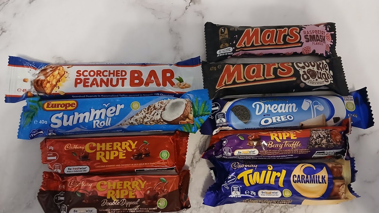 TRYING DIFFERENT AUSTRALIAN  CHOCOLATE CANDY BARS 