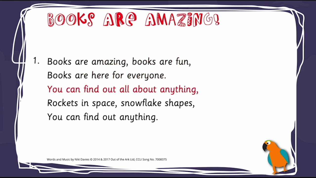 World Book Day Songs | Words On Screen Compilation | Out Of The Ark Music