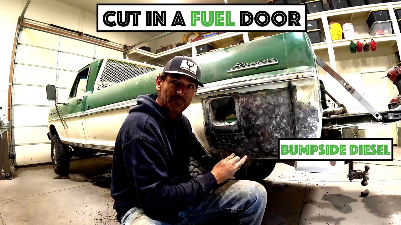 #792 - Cut In A Fuel Door On The Bumpside Diesel... Blending Old Paint With New!