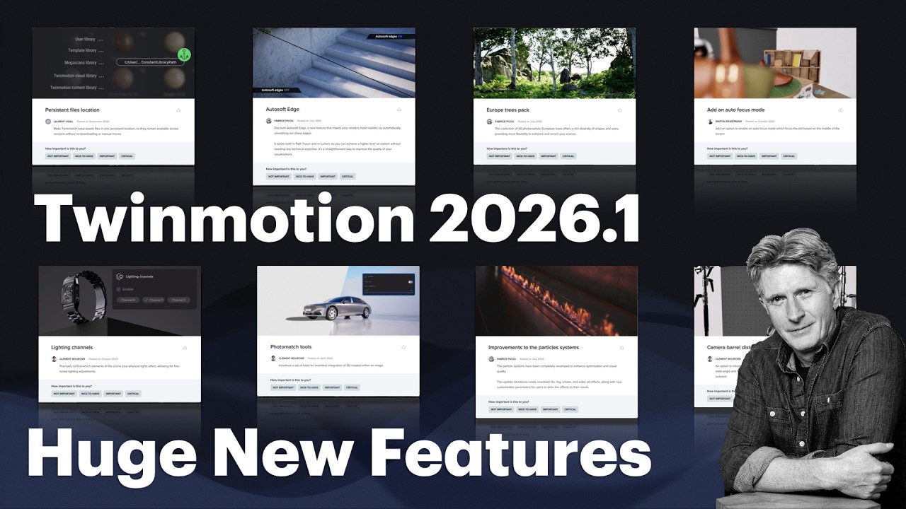 Twinmotion 2026.1 - 8 ОГРОМНЫХ новых функций