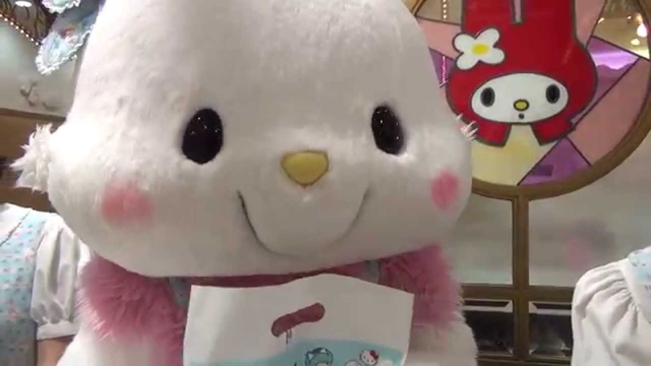 サンリオピューロランドでメルがレジでお手伝いをする様子 (2014.7.4)