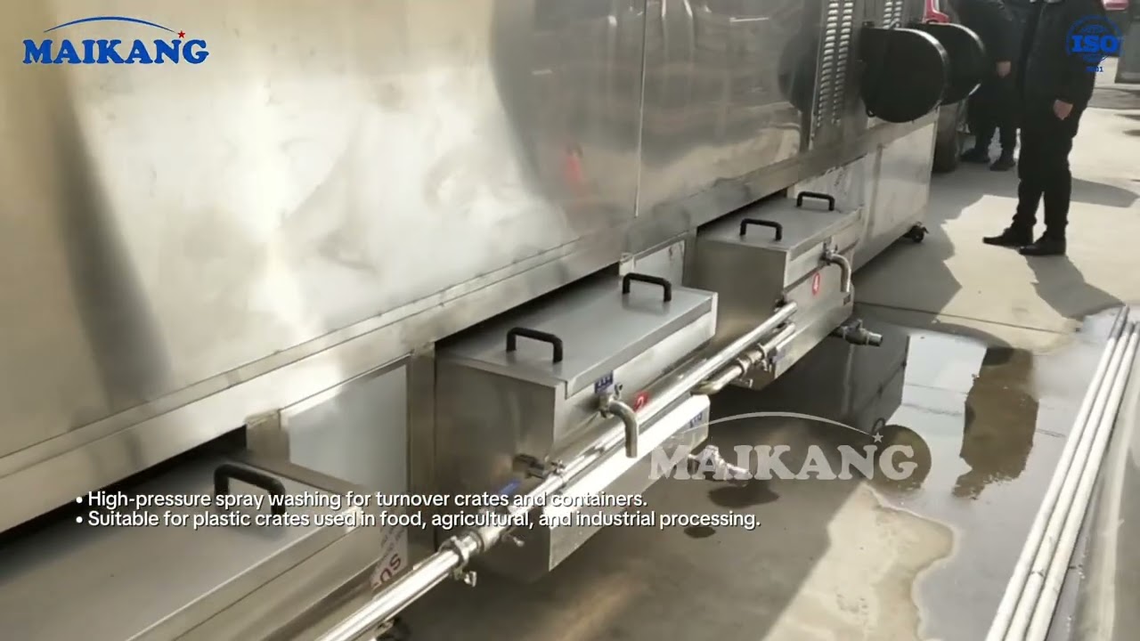 Industrial Crate Washing Machine #cratewashingmachine #traywashingmachine #industrialwasher #factory