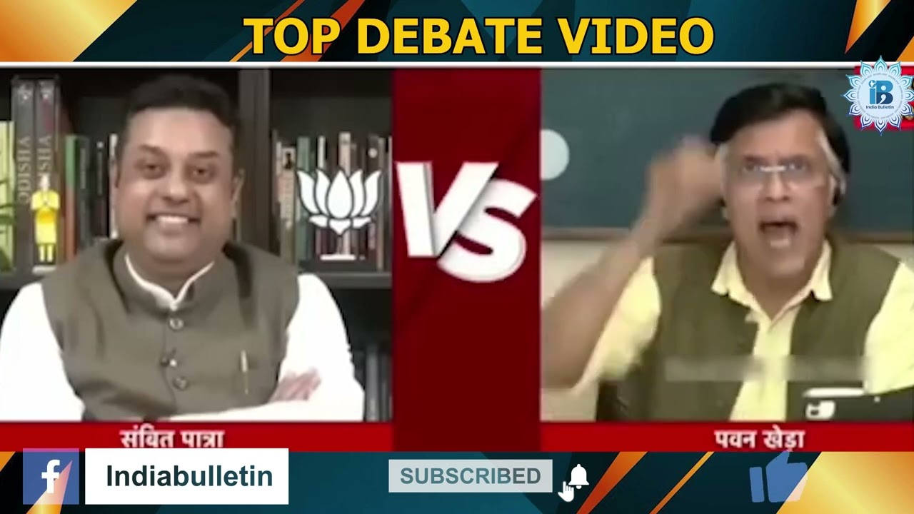 Sambit Patra DESTROYS Pawan Khera in Heated Debate 🔥 BJP vs Congress